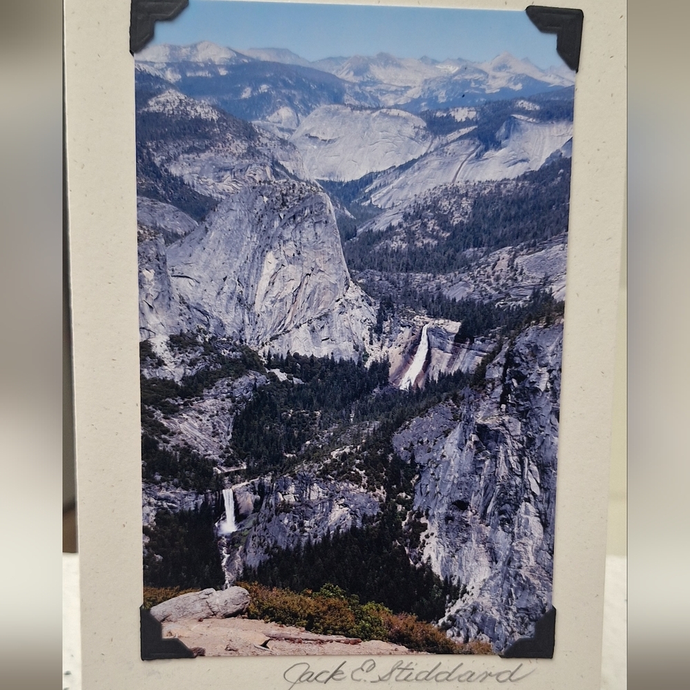 Yosemite National Park Waterfalls By Jack E. Stiddard 4x6 Notecard